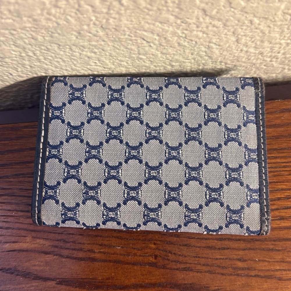 Celine Macadam Authentic Blue Canvas Keyholder Case missing key holders - Picture 3 of 14